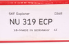 NU319ECP SKF 4300RPM, 3600RPM, 95MM, 200MM, 45MM, 390KN, 390KN VÁLEČKOVÉ LOŽISKO