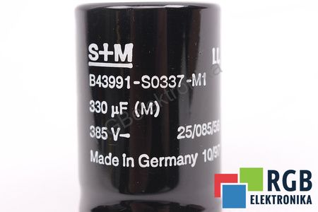 KONDENZÁTOR B43991-S0337-M1 S+M 330UF, 385VDC