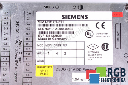 6ES7621-1AD00-0AE3 SIEMENS SIMATIC C7-621