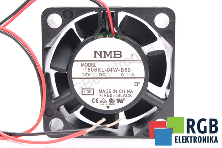 1606KL-04W-B50 NMB TECHNOLOGIES 40X4015MM, 12V, 0.11A VENTILÁTOR