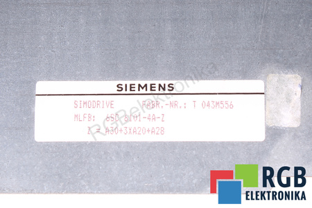 6SC6101-4A-Z SIEMENS Z=A30+3XA20-A28 RACK