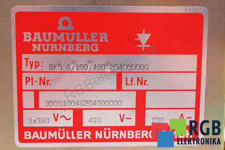 BKD6/100/460-204000000 BAUMÜLLER