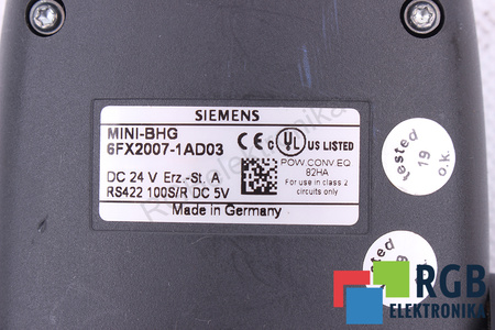 PCGF20 SIEMENS ZADNÍ KRYT