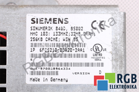 6FC5210-0DA20-2AA1 SIEMENS VERSION D MMC 103 WIN 95 SINUMERIK 840D