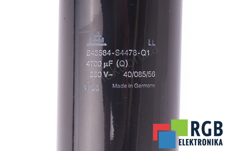 KONDENZÁTOR B43584-S4478-Q1 S+M 4700UF, 350V