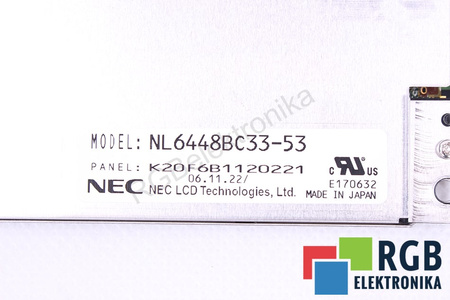 NL6448BC33-53 NEC 10.4" LCD DISPLEJ