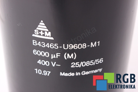 KONDENZÁTOR B43465-U9608-M1 S+M 6000UF, 400VDC