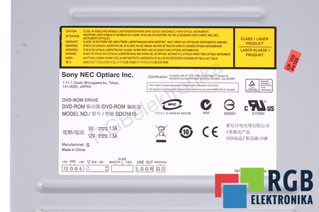 DDU1615 SONY NA NÁHRADNÍ DÍLY