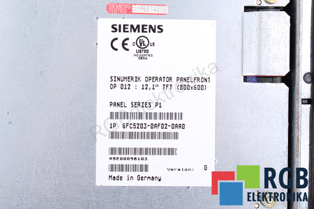 6FC5203-0AF02-0AA0 SIEMENS VERSION G