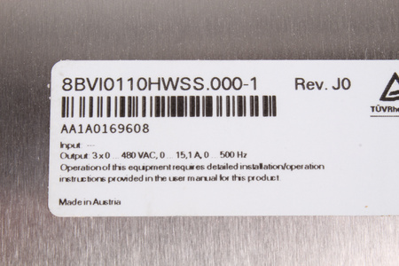 8BVI0110HWSS.000-1 B&R AUTOMATION